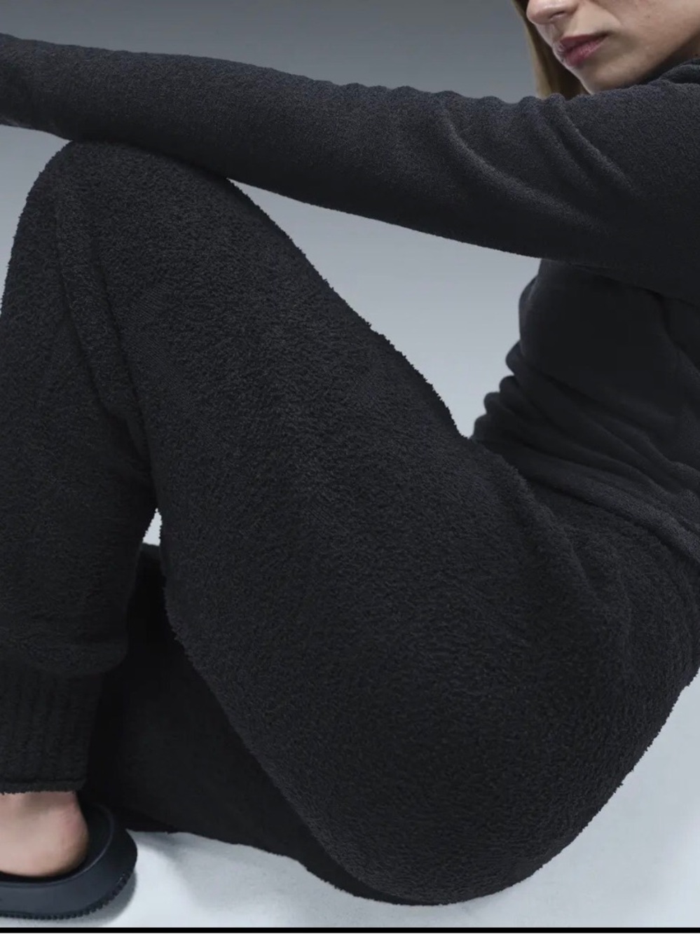 Nike Sportswear Phoenix Women’s Cozy Bouclé Knit Oversized Pants Joggers Small - Picture 3 of 8